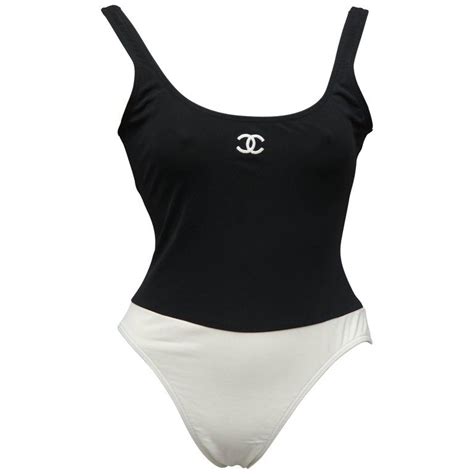 chanel swimwear 2020|chanel black and white swimsuit.